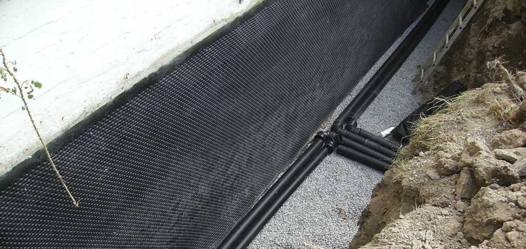 Drenering ved husvegg