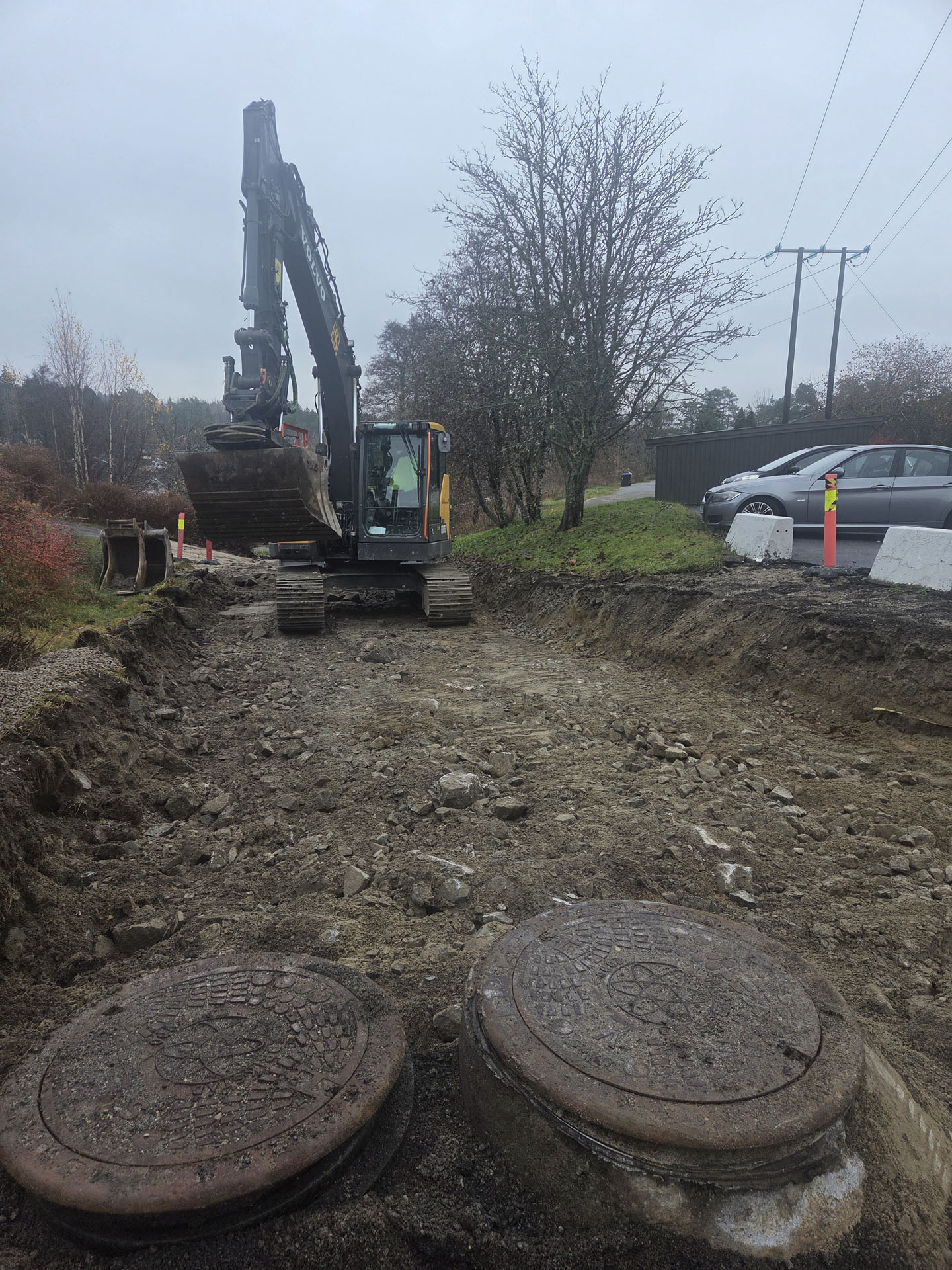 Graving for grunnarbeid